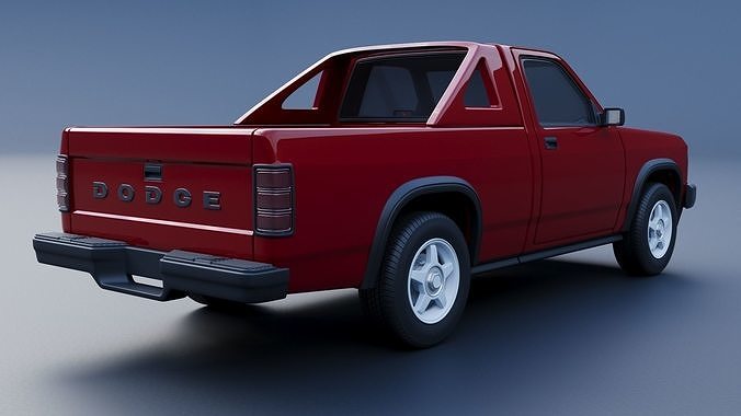 Dodge Dakota Shelby 1989 3D print model 6