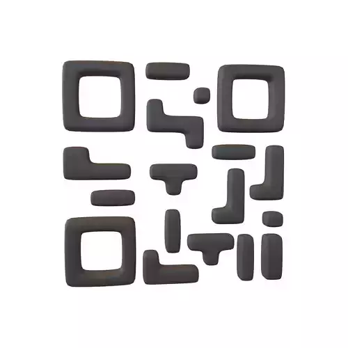 Qr Code v1 001 Low-poly 3D model