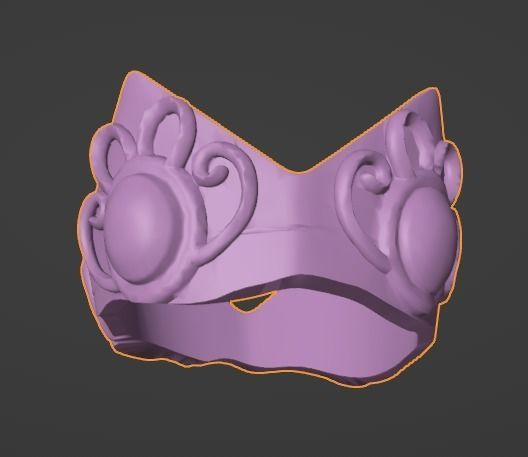 PRINCESS PEACH HEAD FOR COSPLAYS plus PEPAKURA HAIR BONUS 3D print model_5