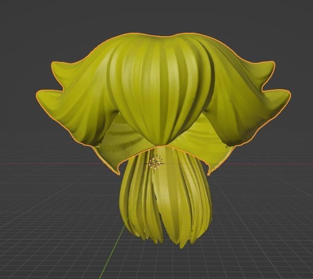 PRINCESS PEACH HEAD FOR COSPLAYS plus PEPAKURA HAIR BONUS 3D print model_2