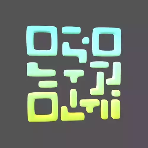 Qr Code v1 004 Low-poly 3D model