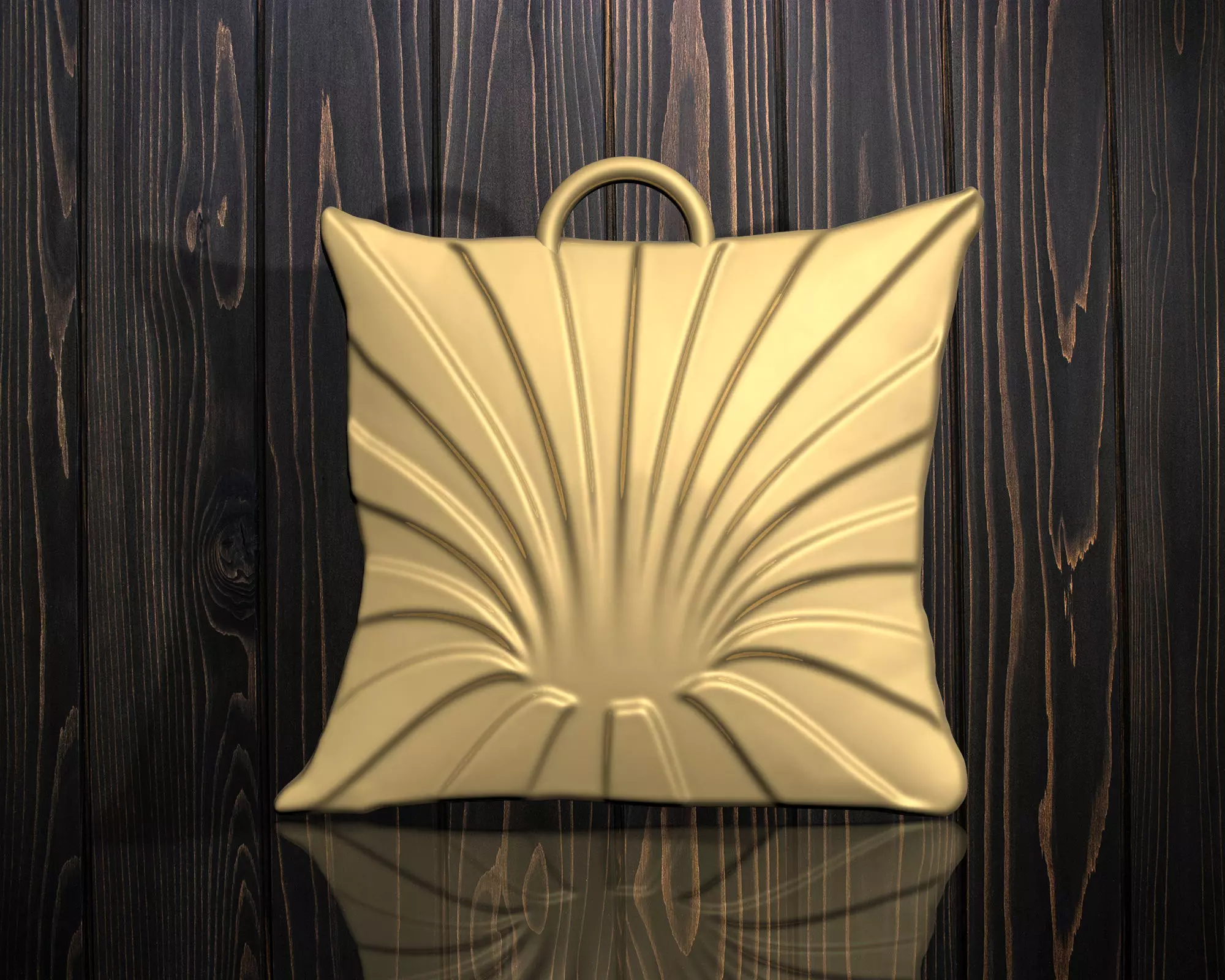 Geometric Hole Shape Pendant 3D print model_0