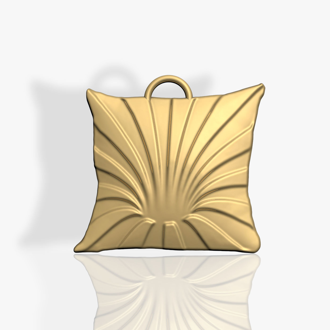 Geometric Hole Shape Pendant 3D print model_2