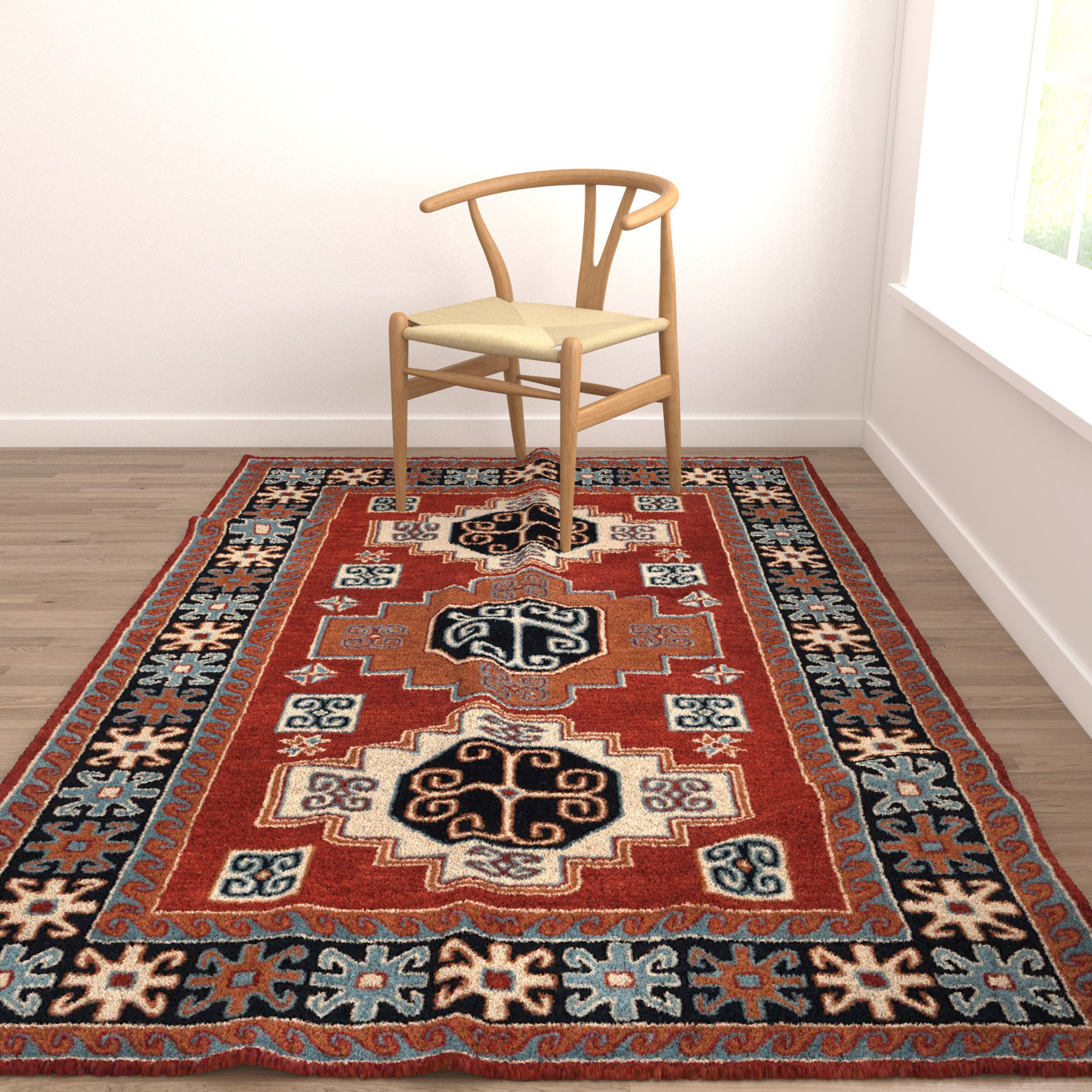 Rugs No 899 Low-poly 3D model_3