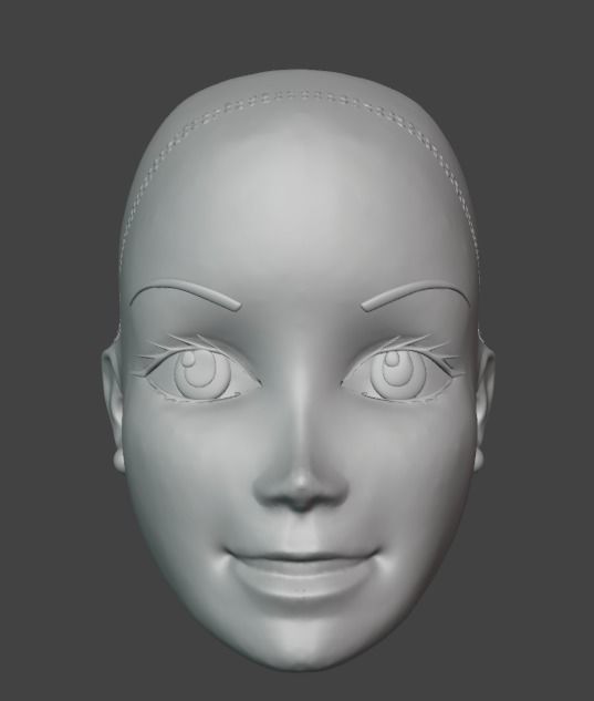 BARBIE HEAD FOR COSPLAYS 3D print model_2
