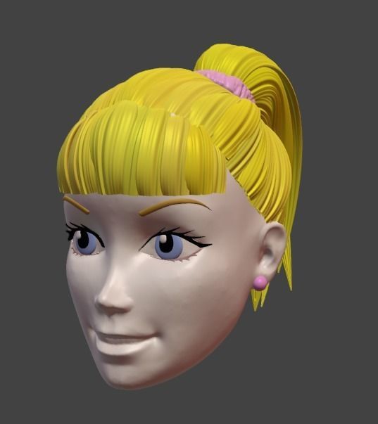 BARBIE HEAD FOR COSPLAYS 3D print model_5