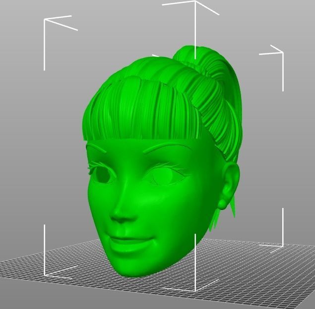 BARBIE HEAD FOR COSPLAYS 3D print model_9