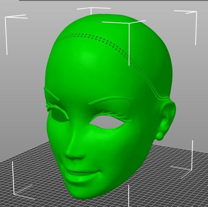 BARBIE HEAD FOR COSPLAYS 3D print model_7
