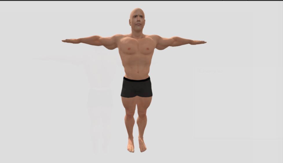 Dwayne Johnson The Rock 3D Realstic model with 4k texture size  3D model_1