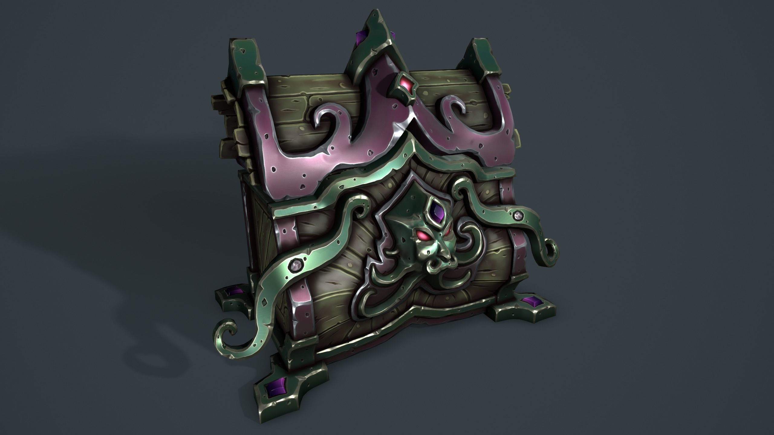 Ancient chest 3d print 3D print model_15