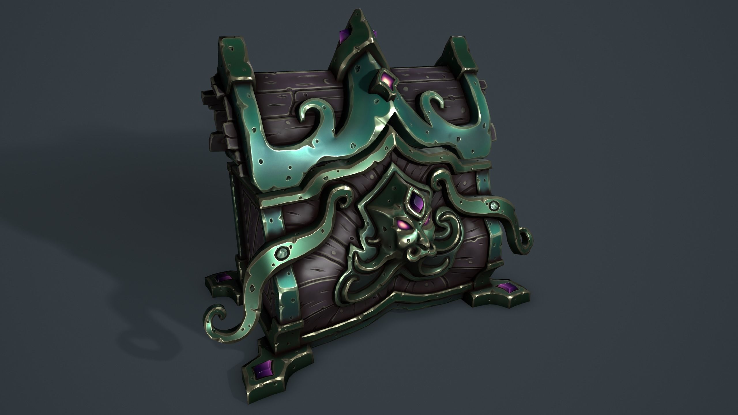 Ancient chest 3d print 3D print model_11