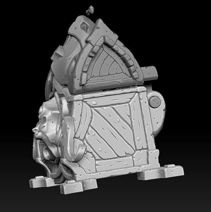 Ancient chest 3d print 3D print model_3