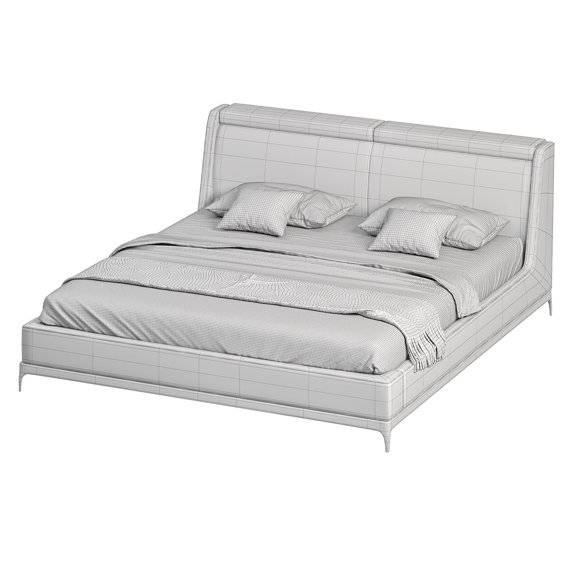 Gema Bed by Lazzoni 3D model | CGTrader