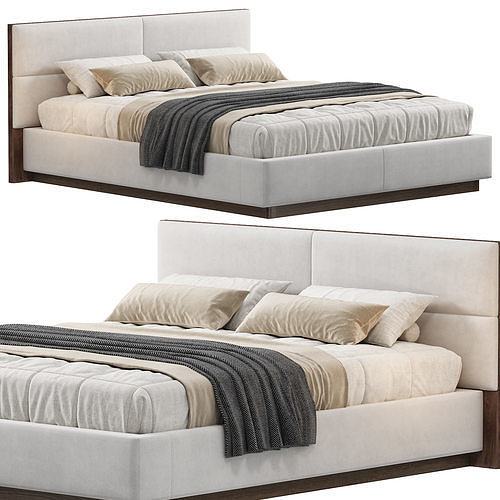 Istanbul Bed by Lazzoni 3D model