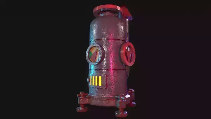 Classic Game Machine 3d low-Poly game-asset