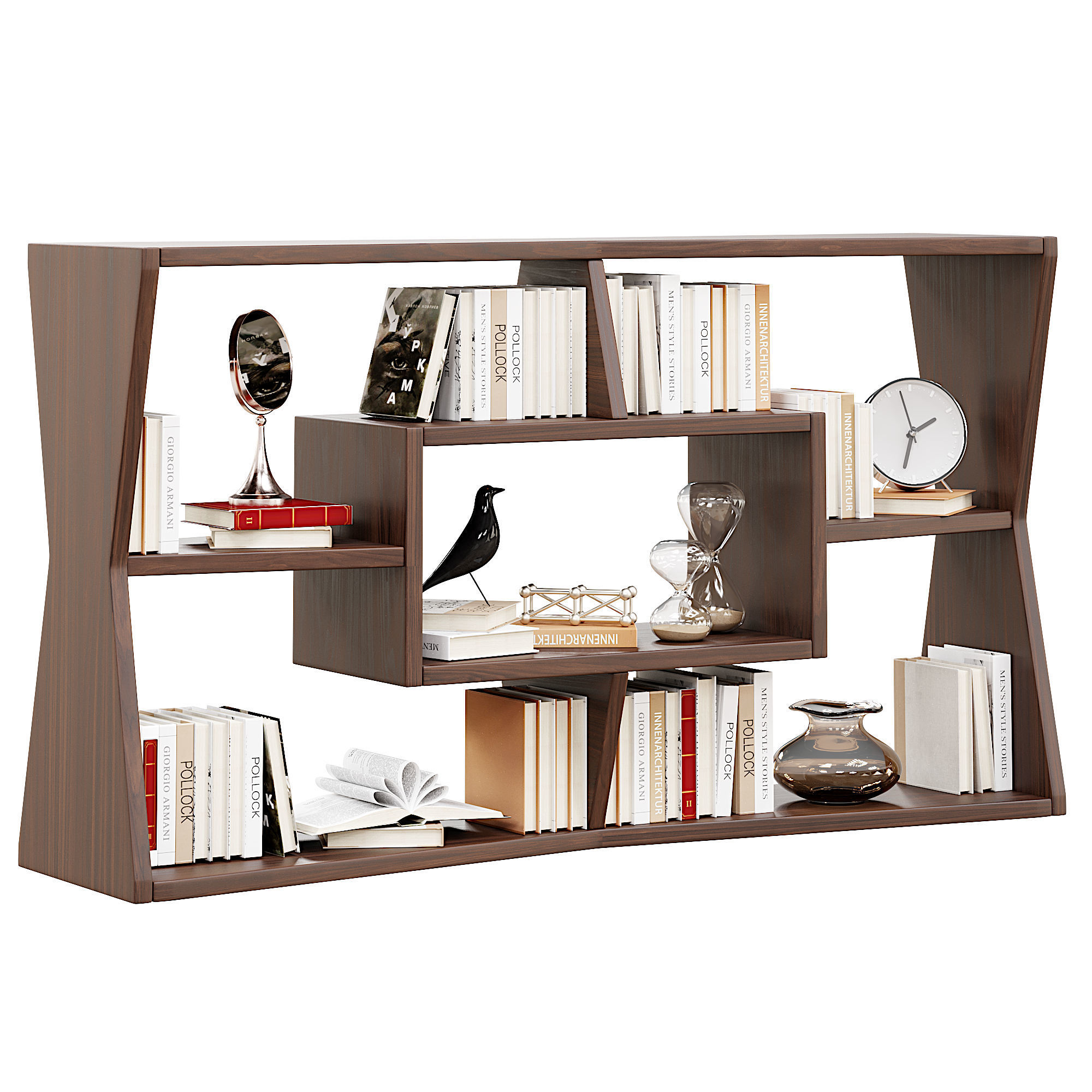 Bookshelf 3D model_4