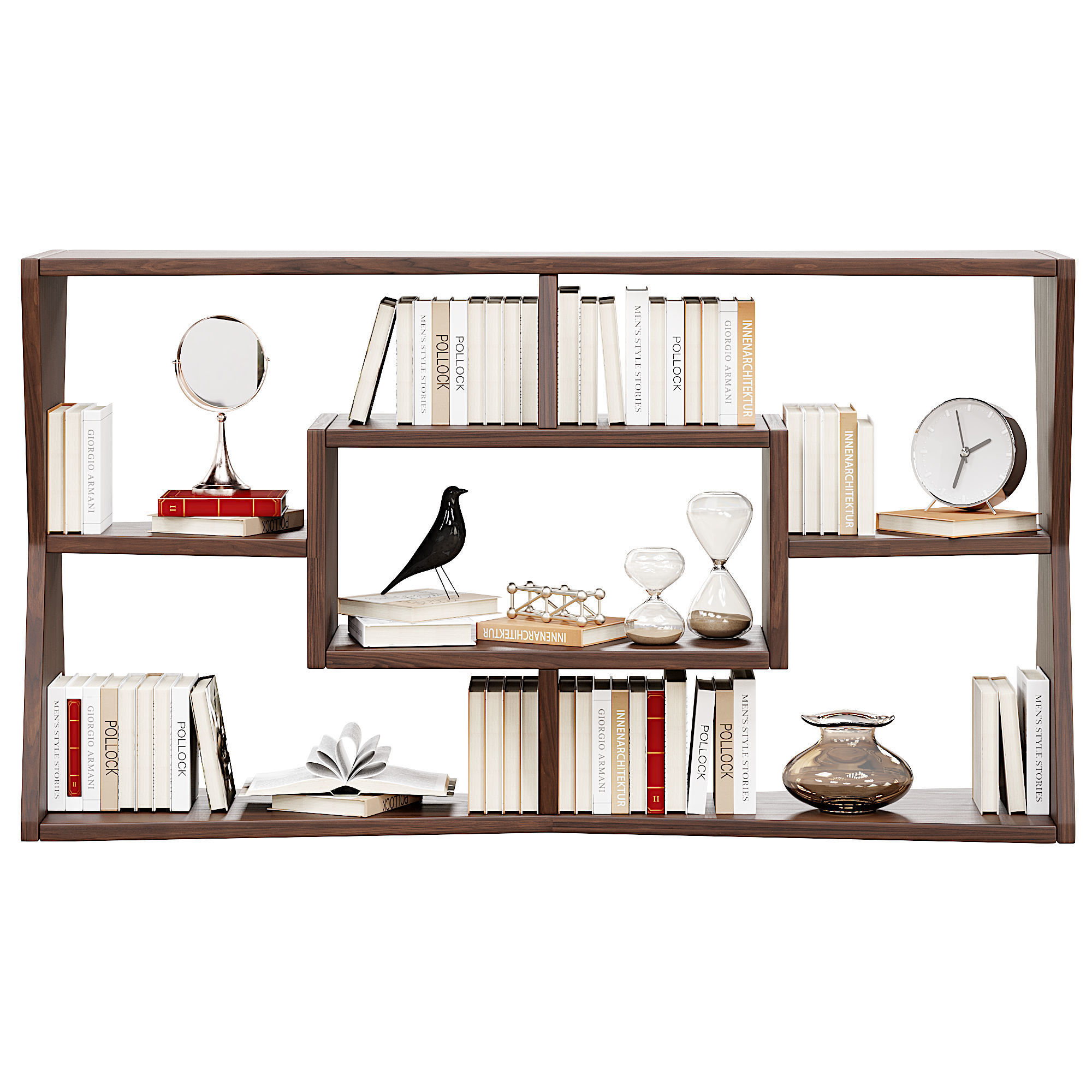 Bookshelf 3D model_1
