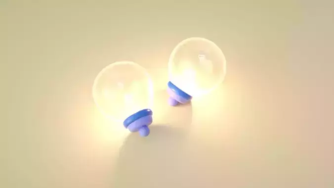 Cartoon light bulb
