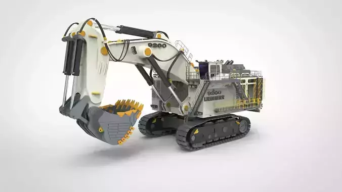 Liebherr R9200 Mining Excavator 3D model