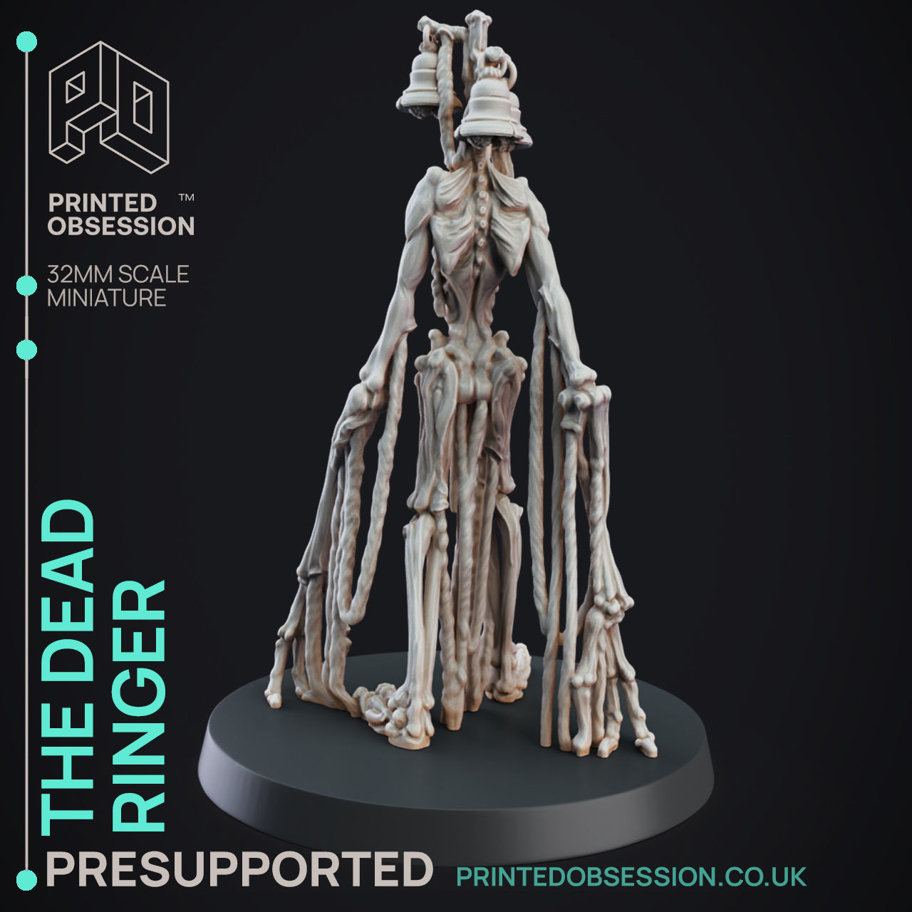 Dead Ringer - 3D Printable TTRPG - PRESUPPORTED - 32mm Scale 3D print model_2