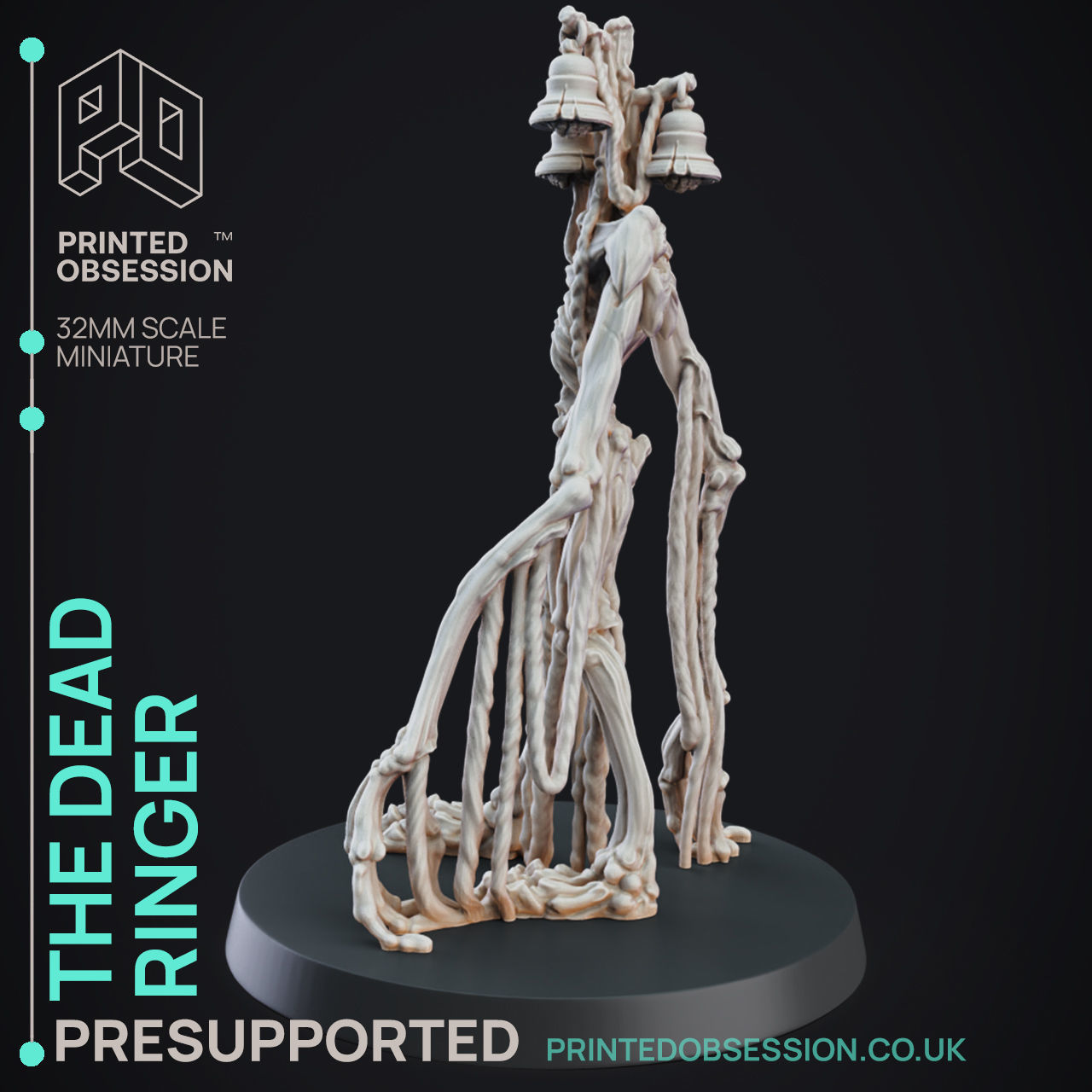 Dead Ringer - 3D Printable TTRPG - PRESUPPORTED - 32mm Scale 3D print model_1