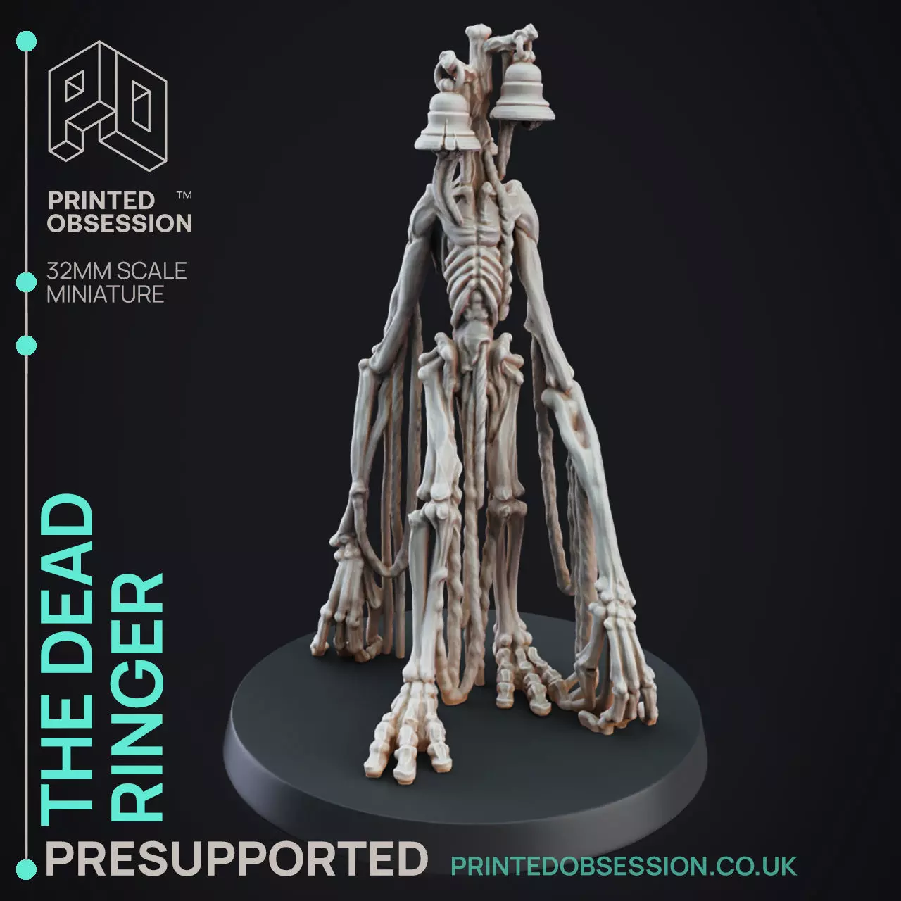 Dead Ringer - 3D Printable TTRPG - PRESUPPORTED - 32mm Scale 3D print model_0