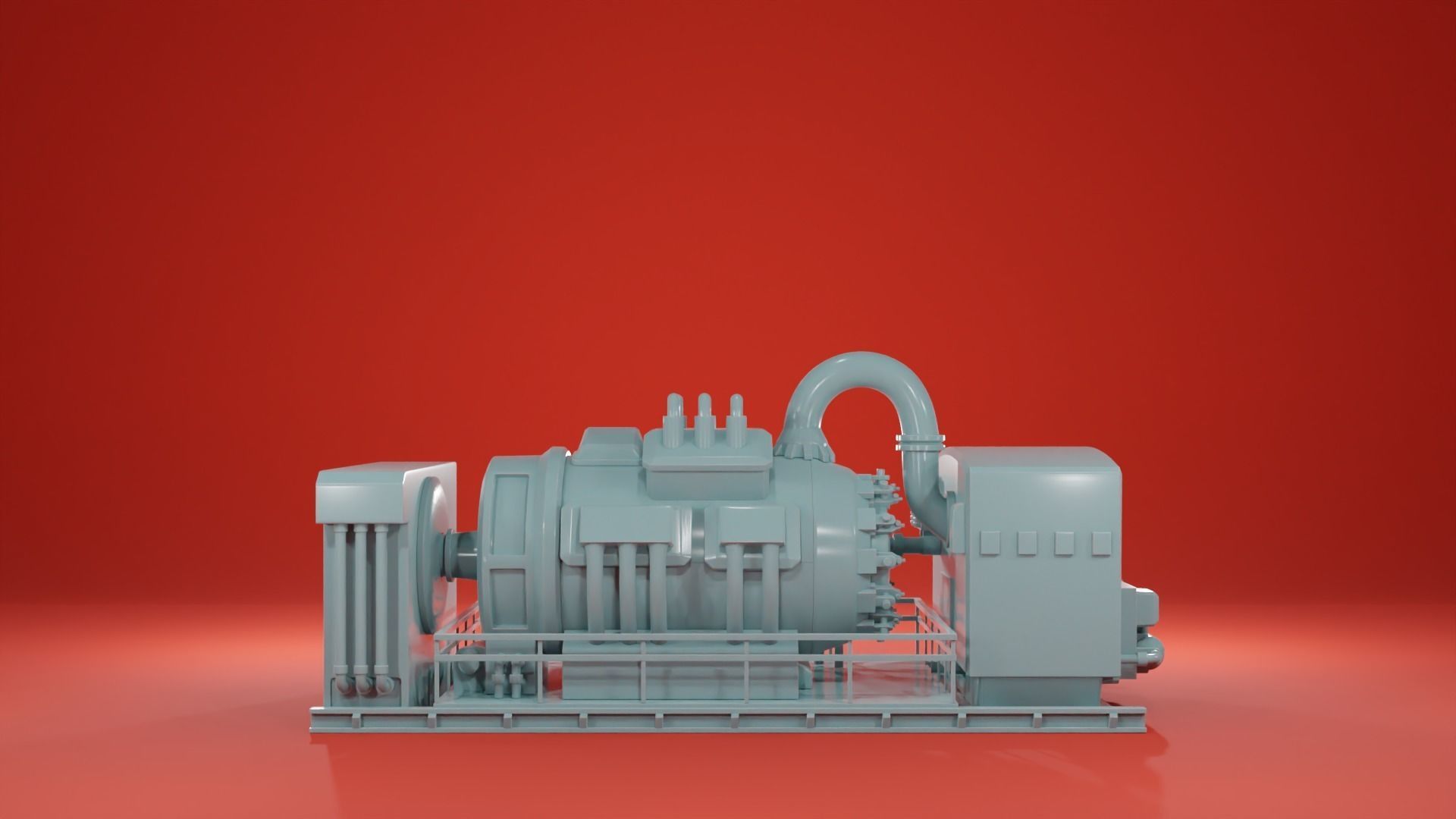 Engine Room Big Installations - Scatter Terrain 3D print model_9