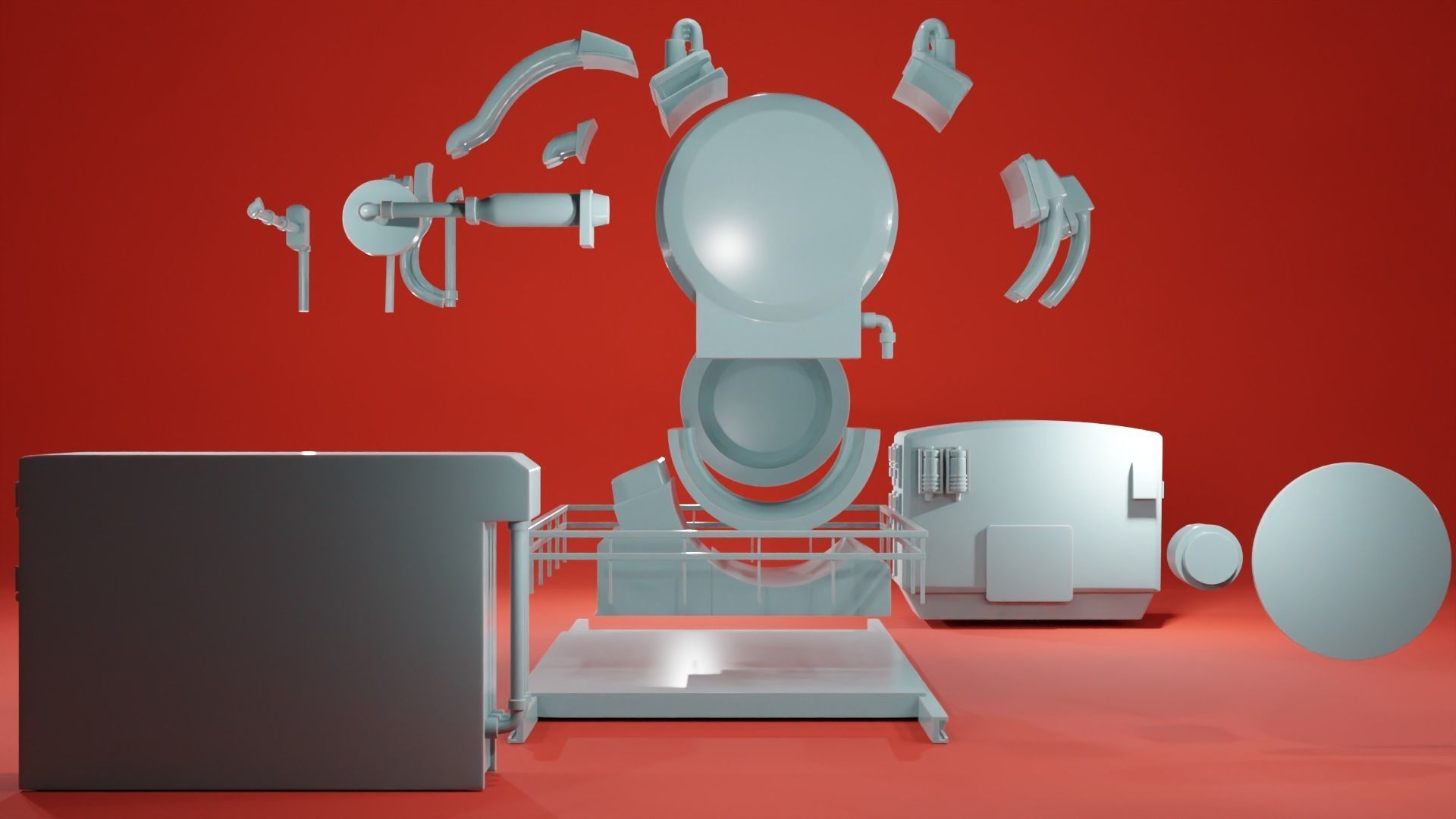 Engine Room Big Installations - Scatter Terrain 3D print model_18