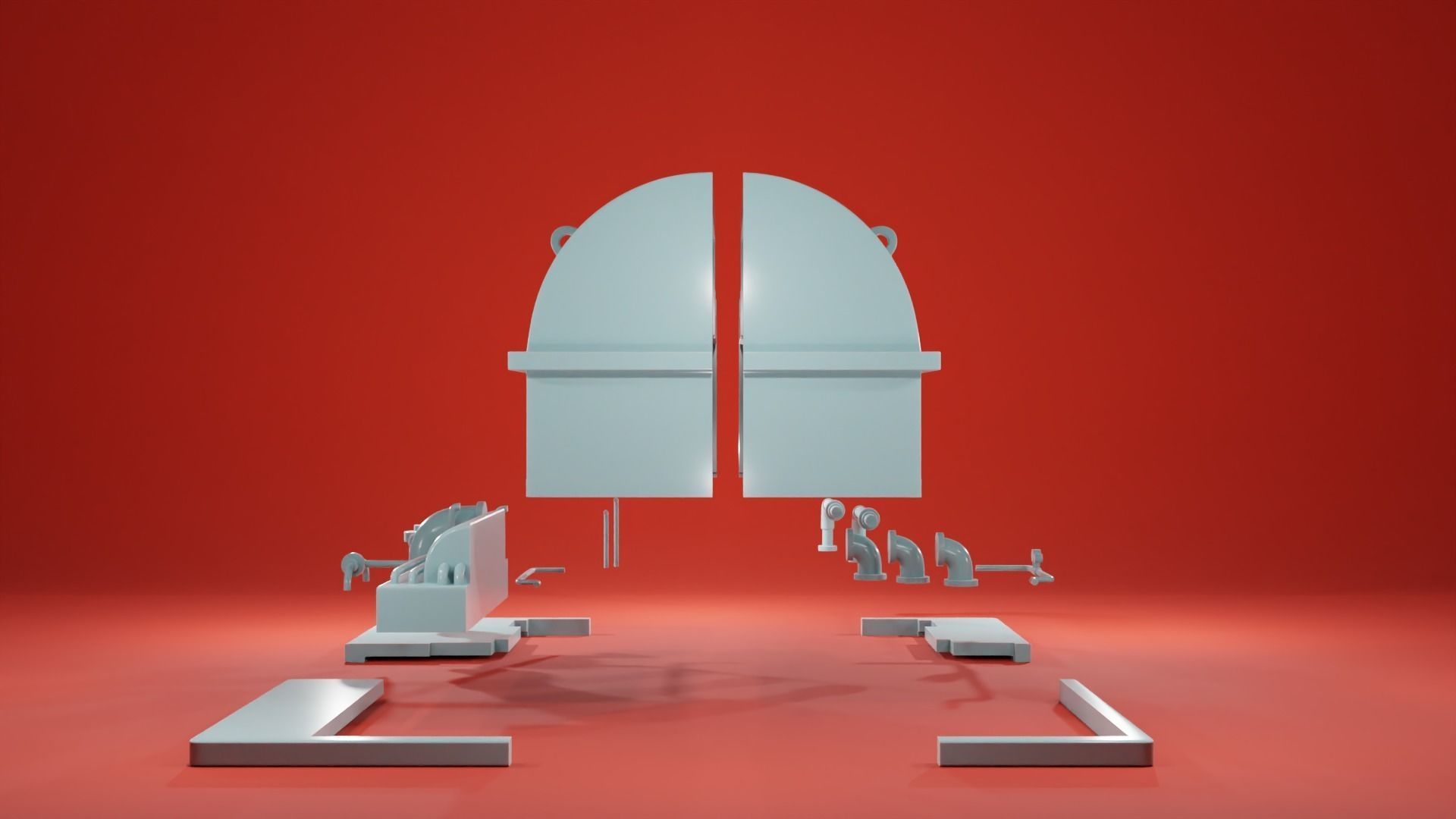 Engine Room Big Installations - Scatter Terrain 3D print model_28