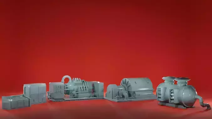 Engine Room Big Installations - Scatter Terrain 3D print model