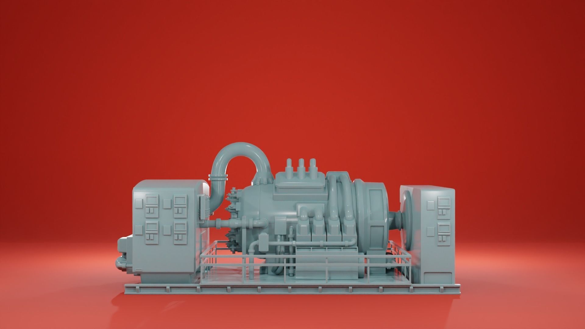 Engine Room Big Installations - Scatter Terrain 3D print model_10