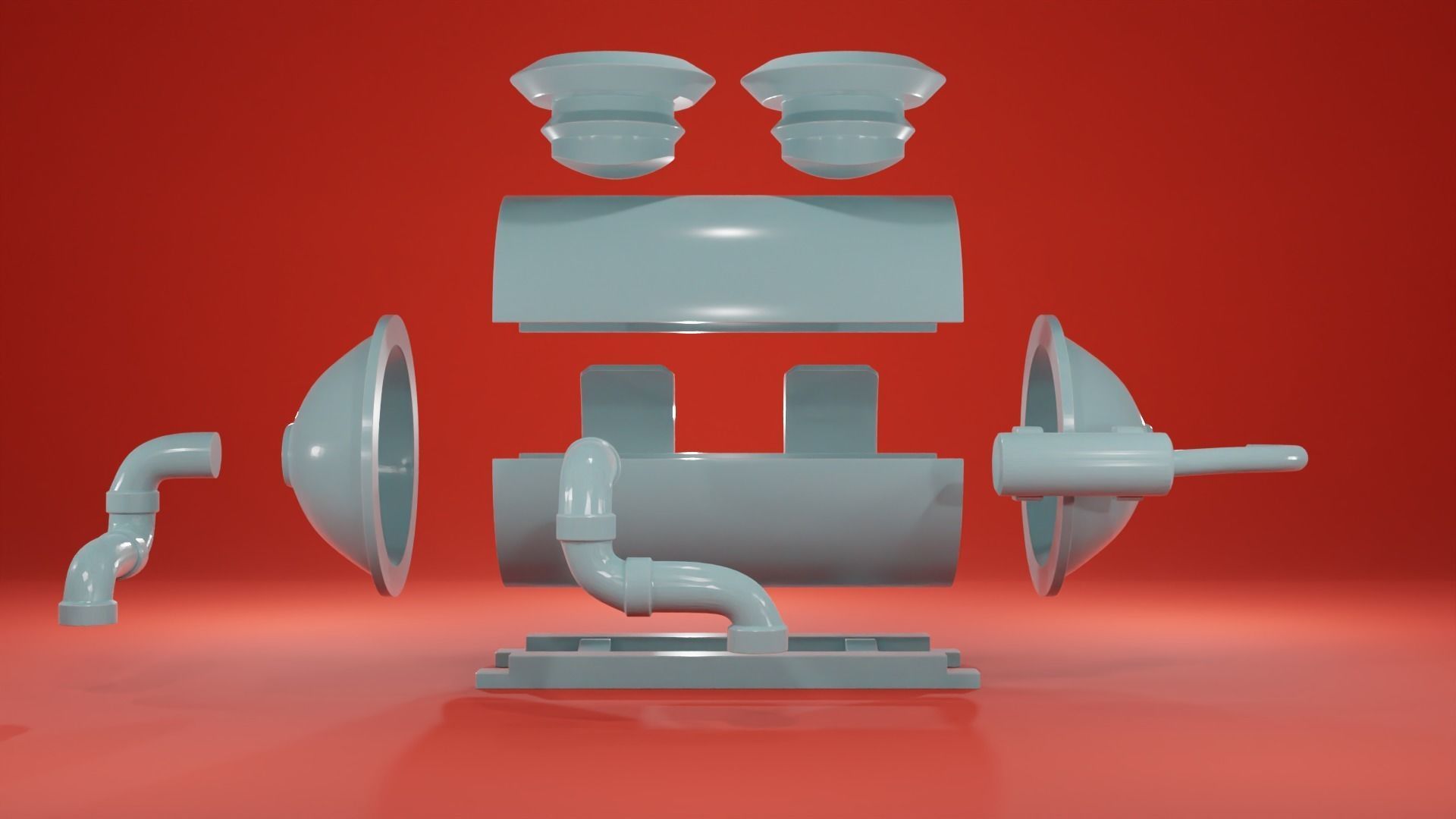 Engine Room Big Installations - Scatter Terrain 3D print model_36