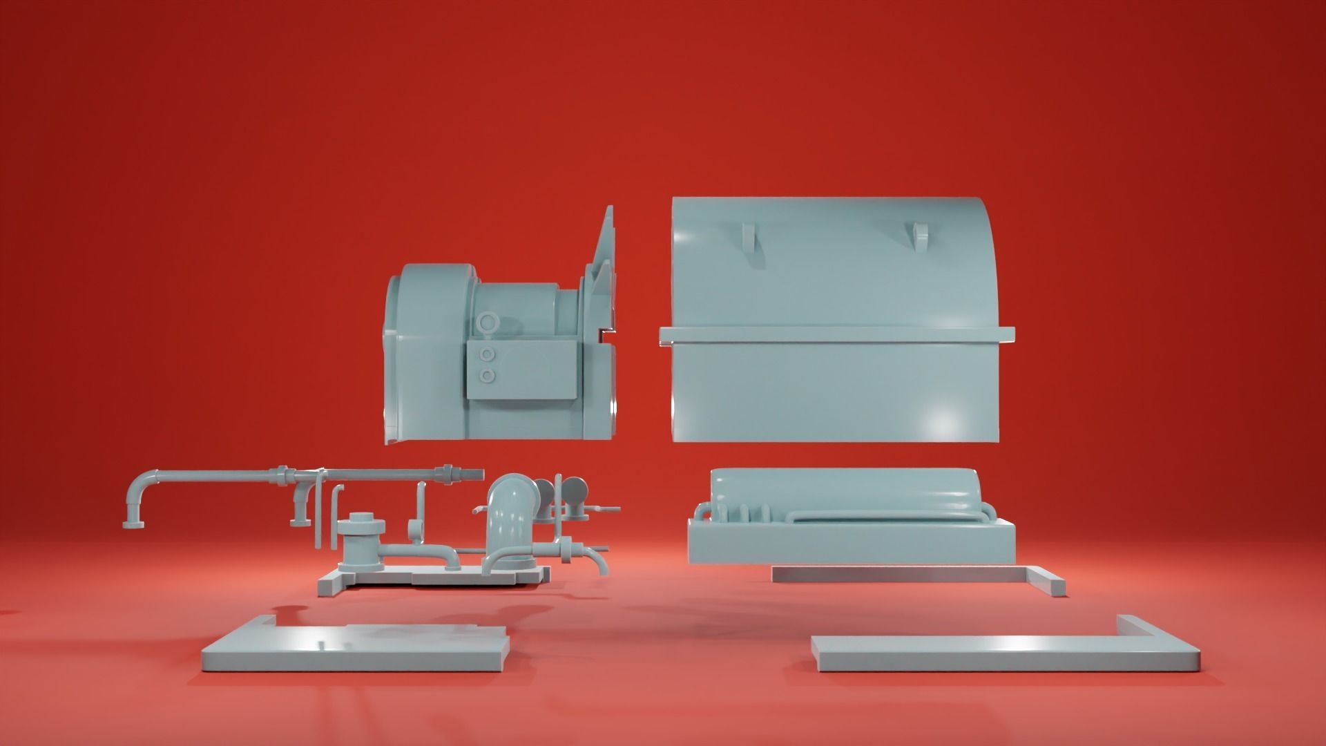 Engine Room Big Installations - Scatter Terrain 3D print model_26