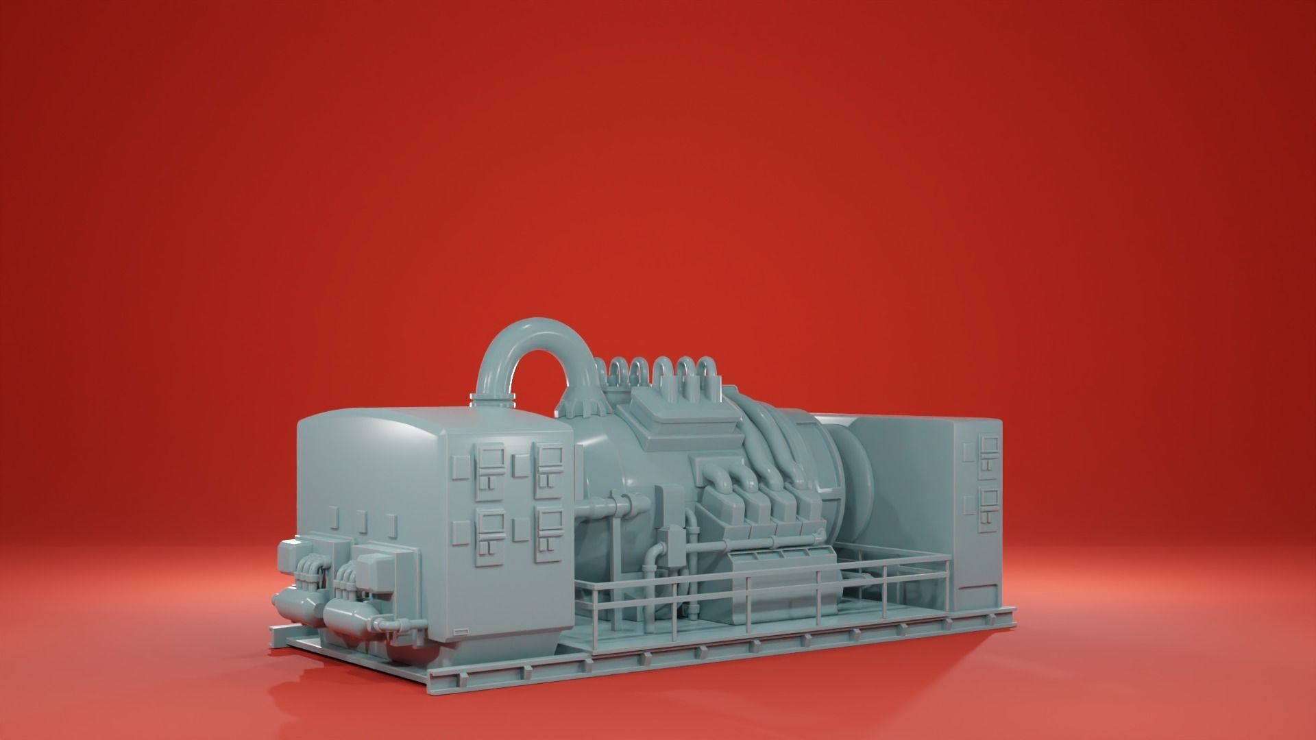 Engine Room Big Installations - Scatter Terrain 3D print model_3
