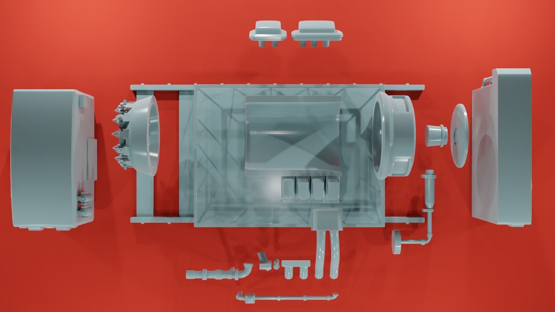 Engine Room Big Installations - Scatter Terrain 3D print model_14