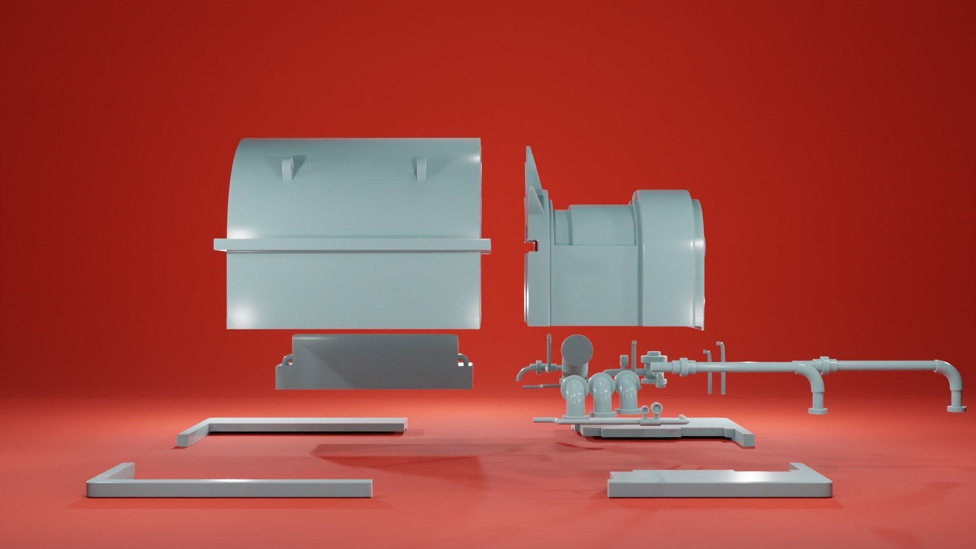 Engine Room Big Installations - Scatter Terrain 3D print model_25