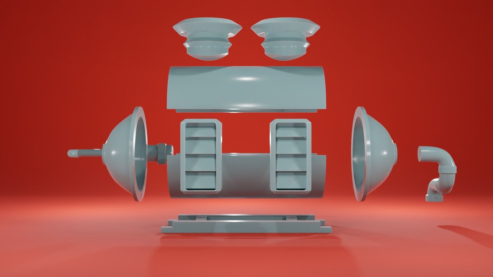 Engine Room Big Installations - Scatter Terrain 3D print model_35