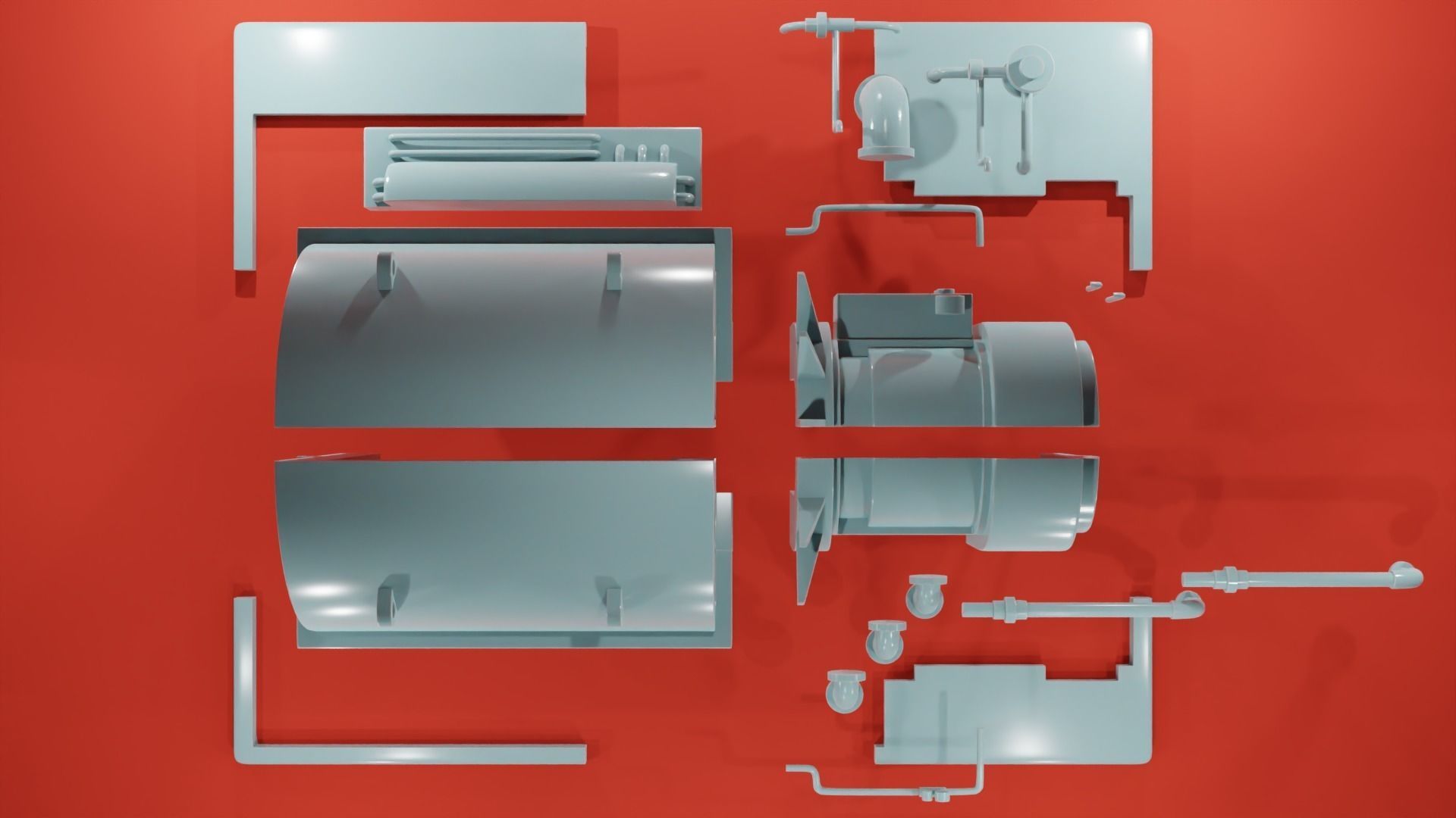 Engine Room Big Installations - Scatter Terrain 3D print model_24
