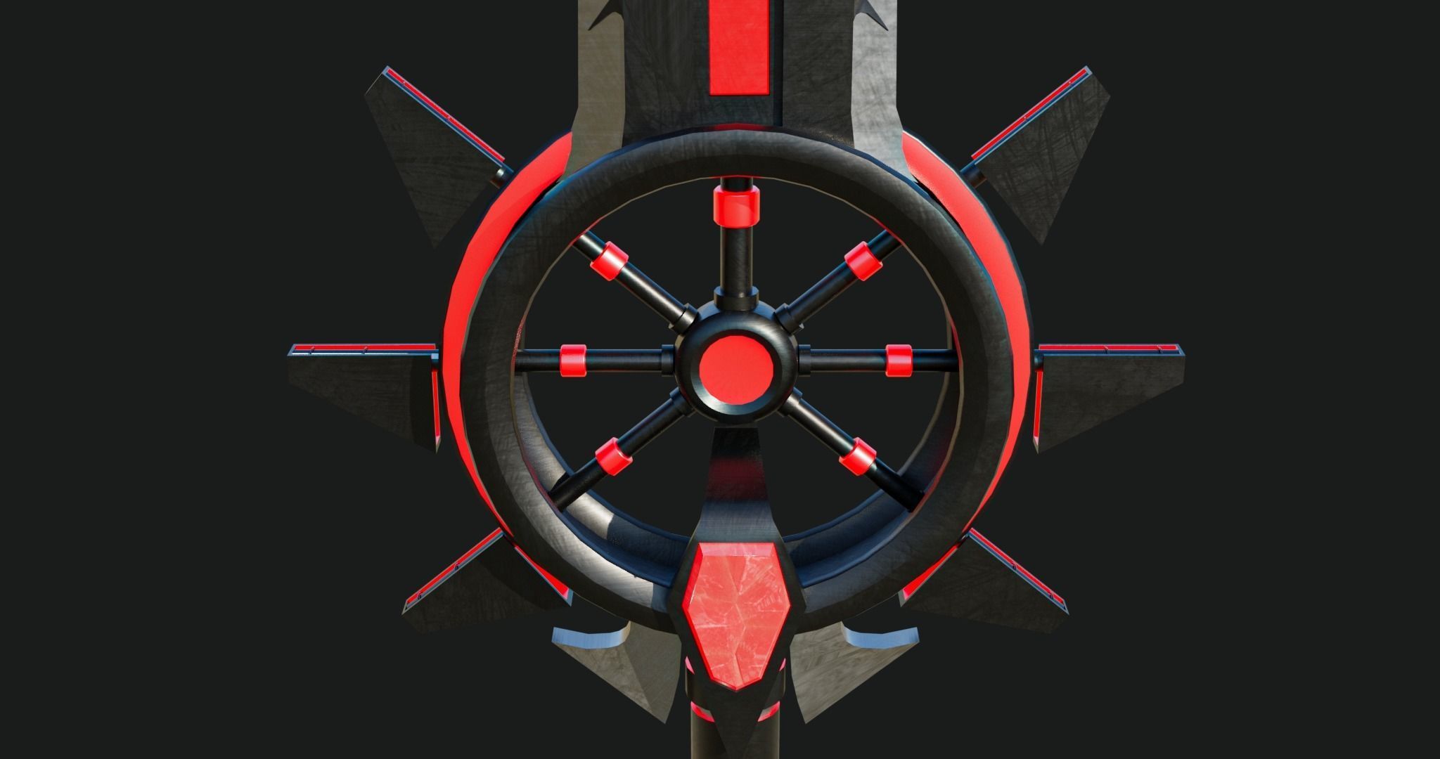 6 Sci Fi Battle Hammers All PBR Unity UE Textures Included 3D Model Collection_17