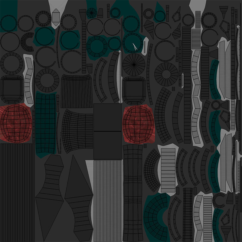 6 Sci Fi Battle Hammers All PBR Unity UE Textures Included 3D Model Collection_8