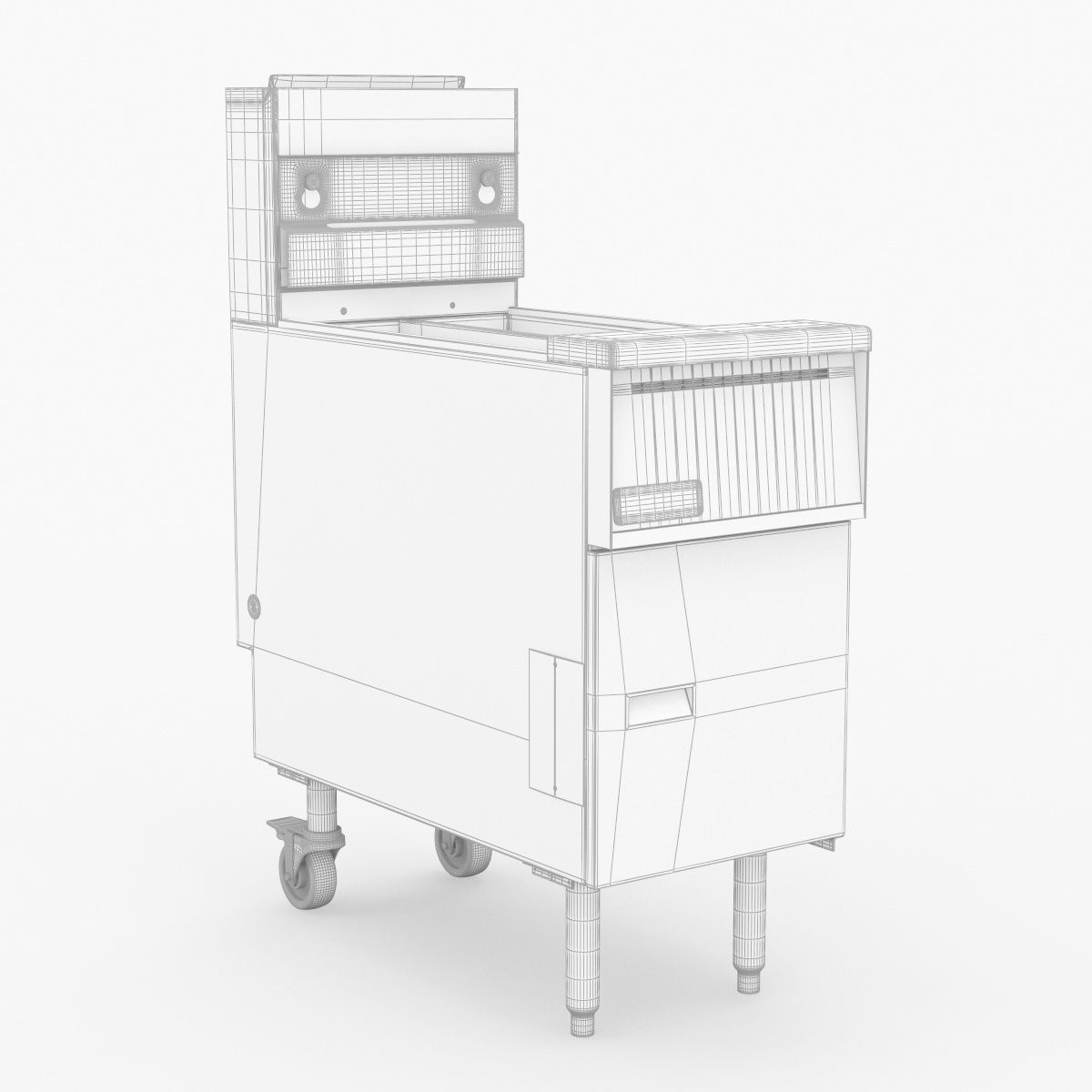 Anets Goldenfry Split Pot Fryer AGG14T 3D model_34