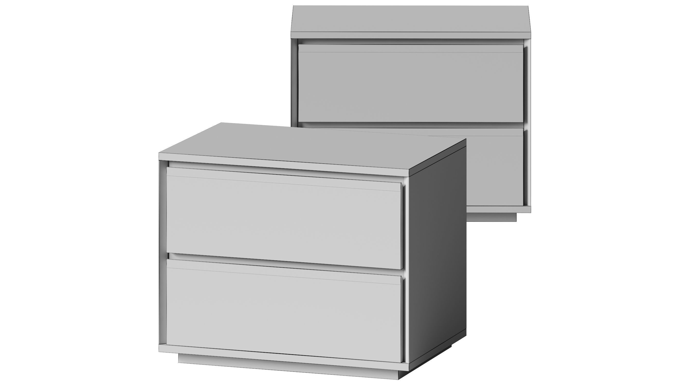 West Elm - Norre bedside table 3D model_2