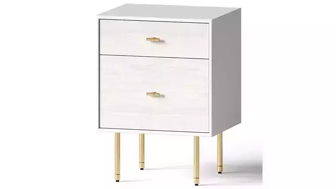 West Elm - Modernist Wood Lacquer Nightstand
