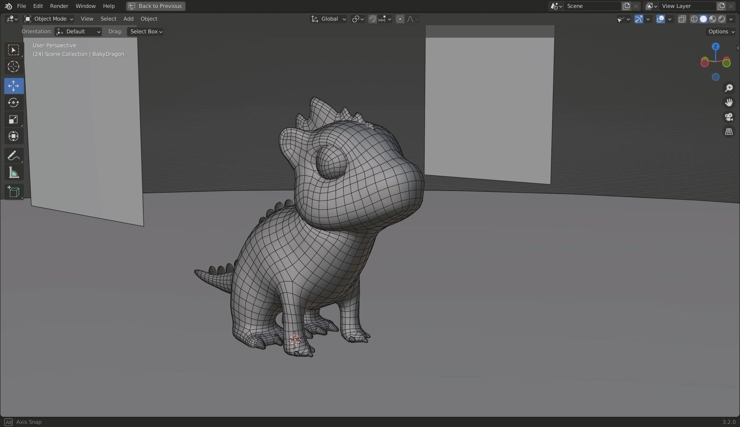 Baby Dragon 3D Model Low-poly 3D model_34