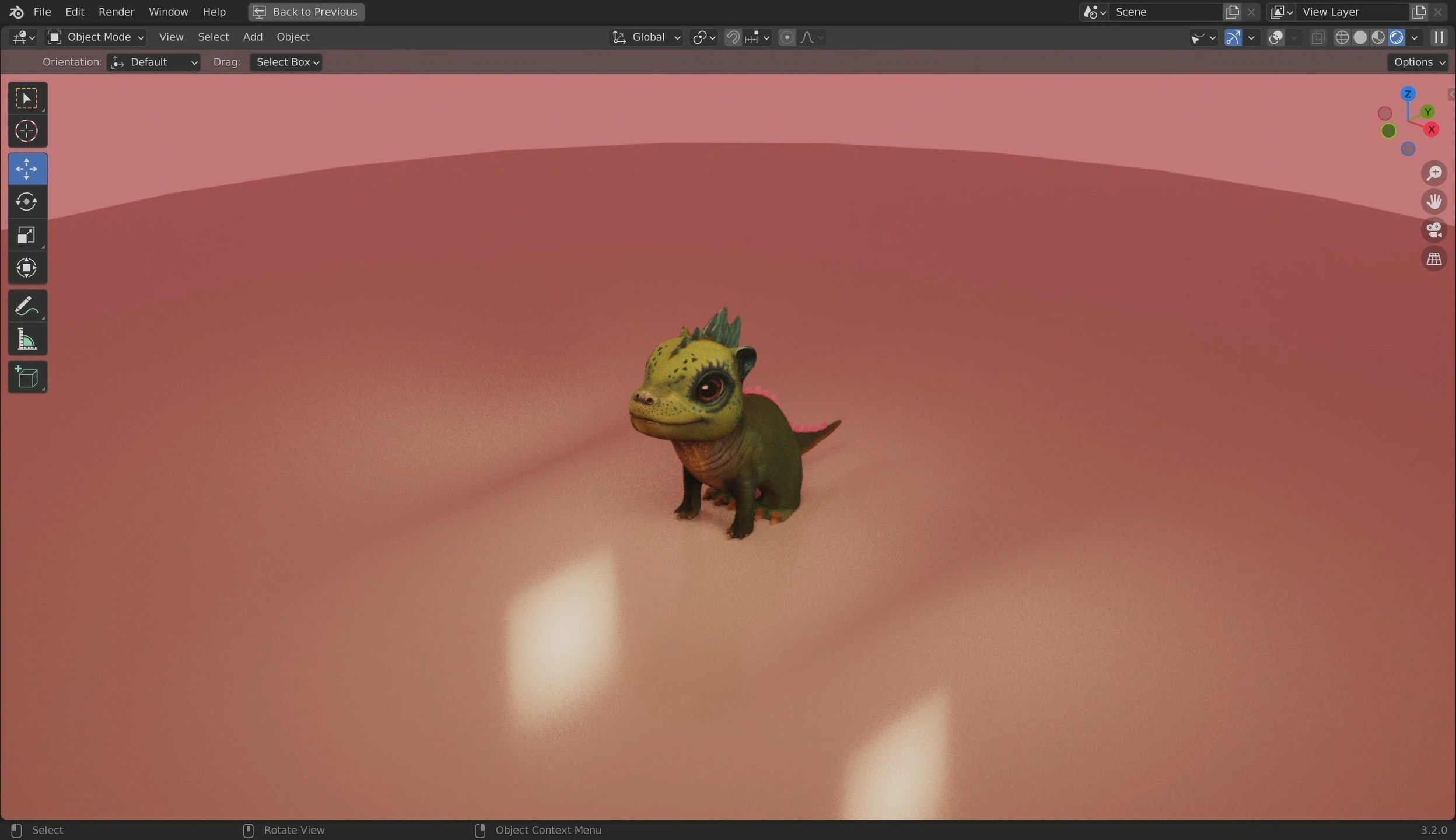 Baby Dragon 3D Model Low-poly 3D model_39