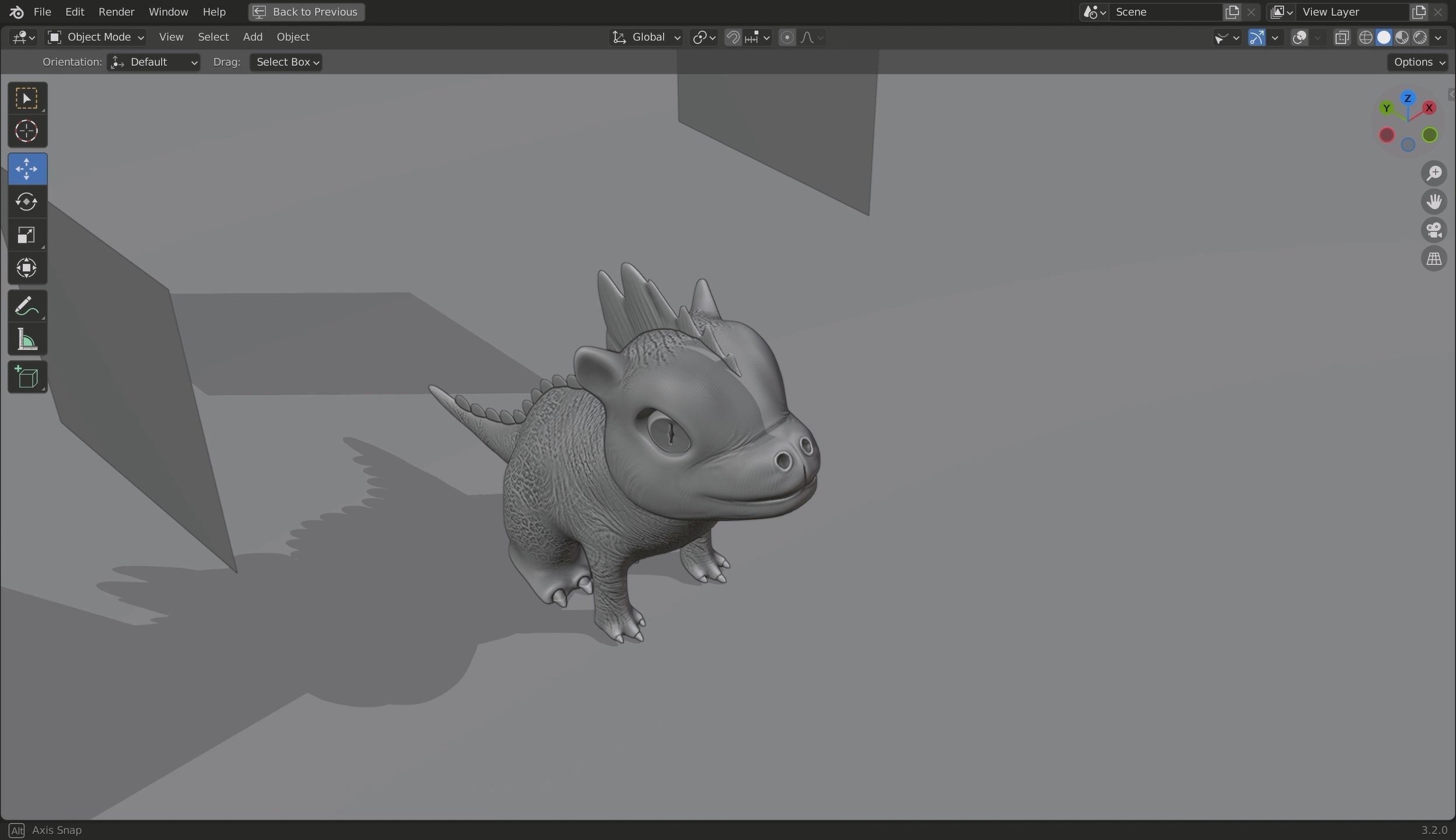 Baby Dragon 3D Model Low-poly 3D model_21