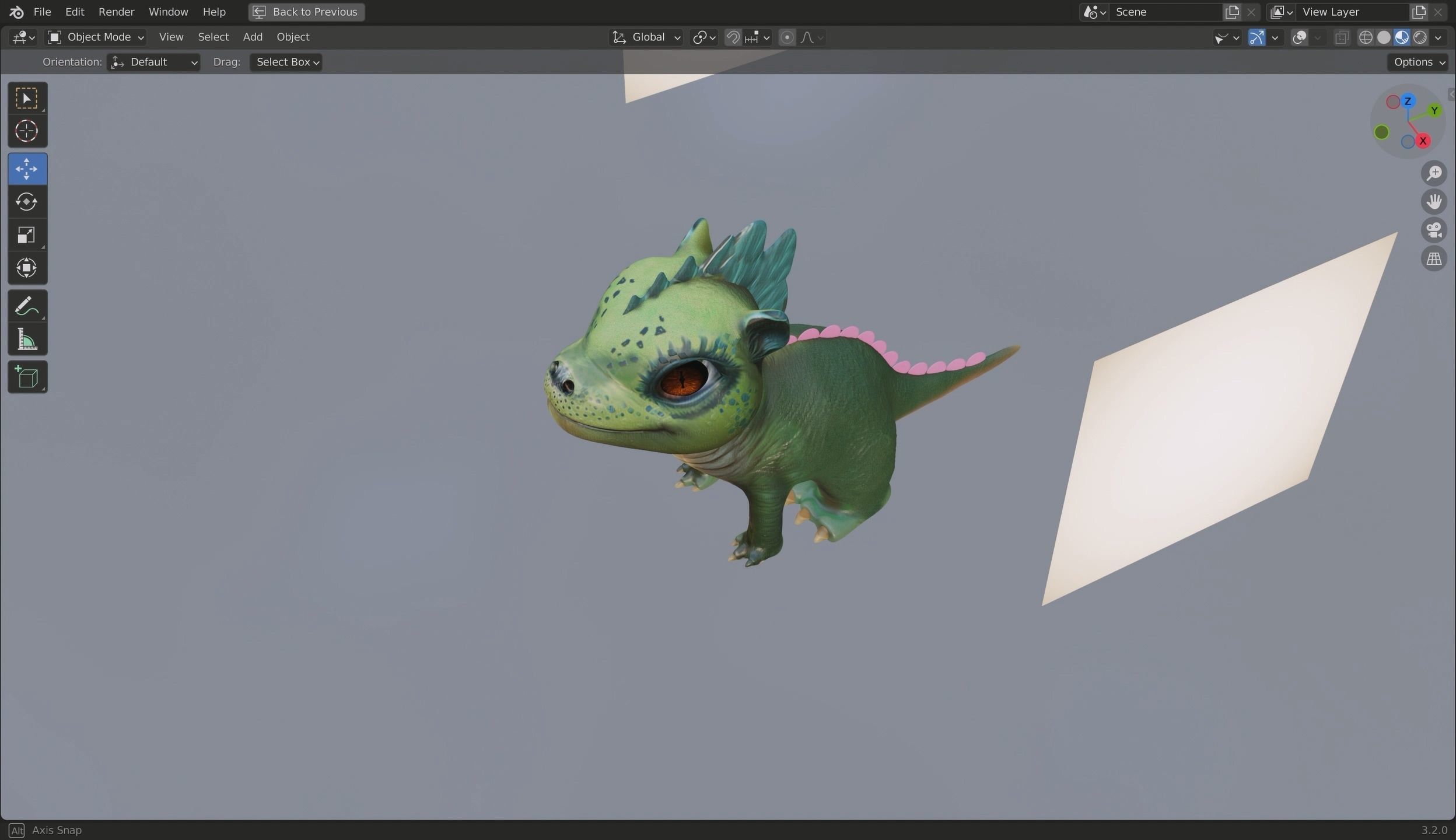 Baby Dragon 3D Model Low-poly 3D model_11