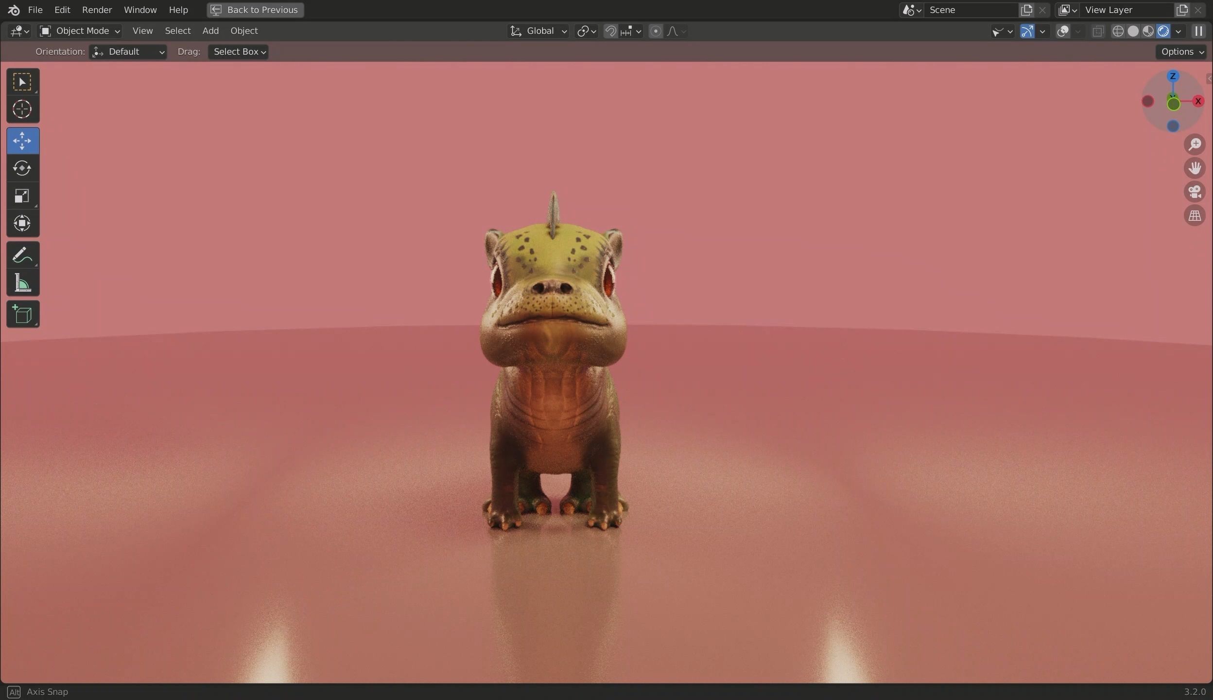 Baby Dragon 3D Model Low-poly 3D model_28