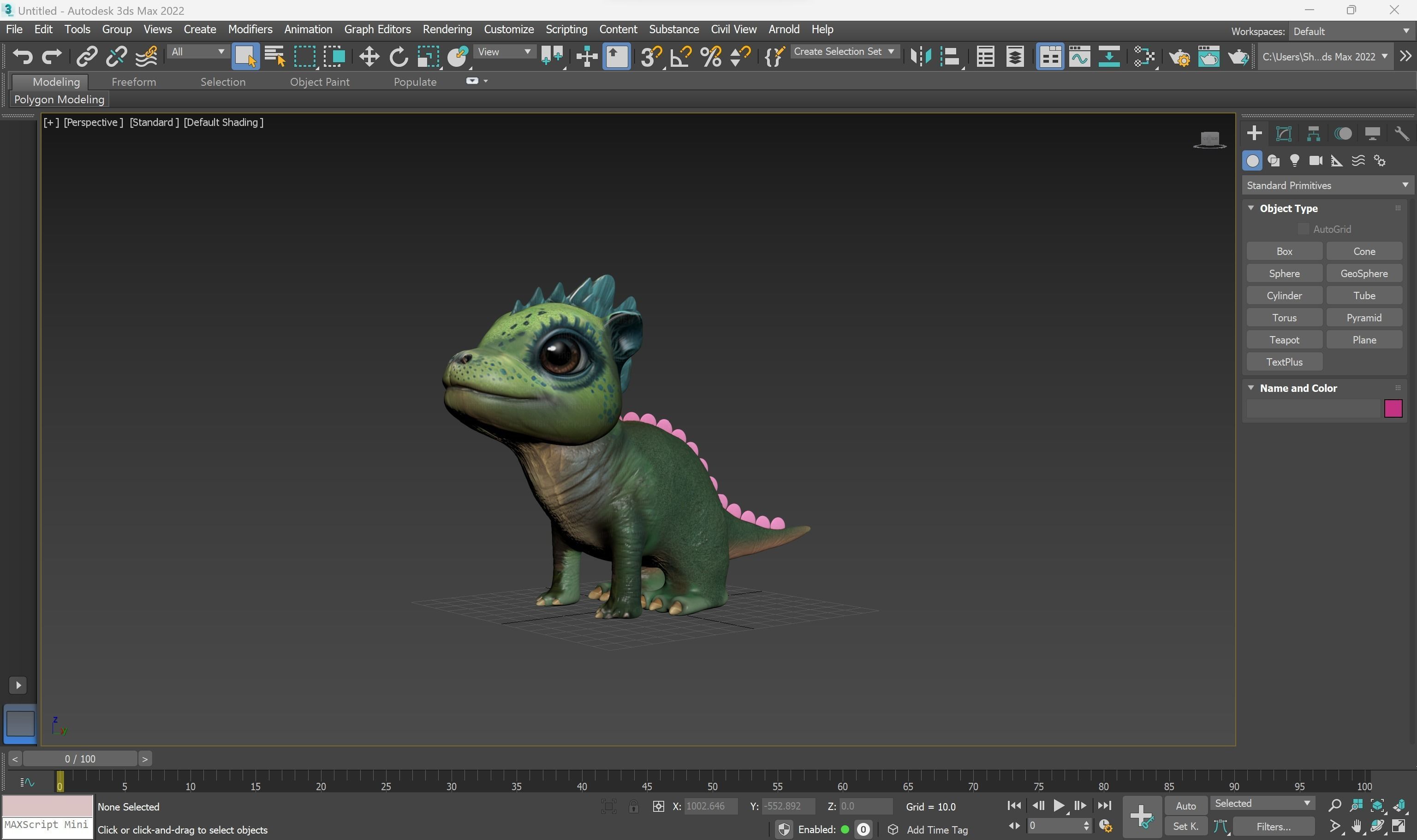 Baby Dragon 3D Model Low-poly 3D model_51
