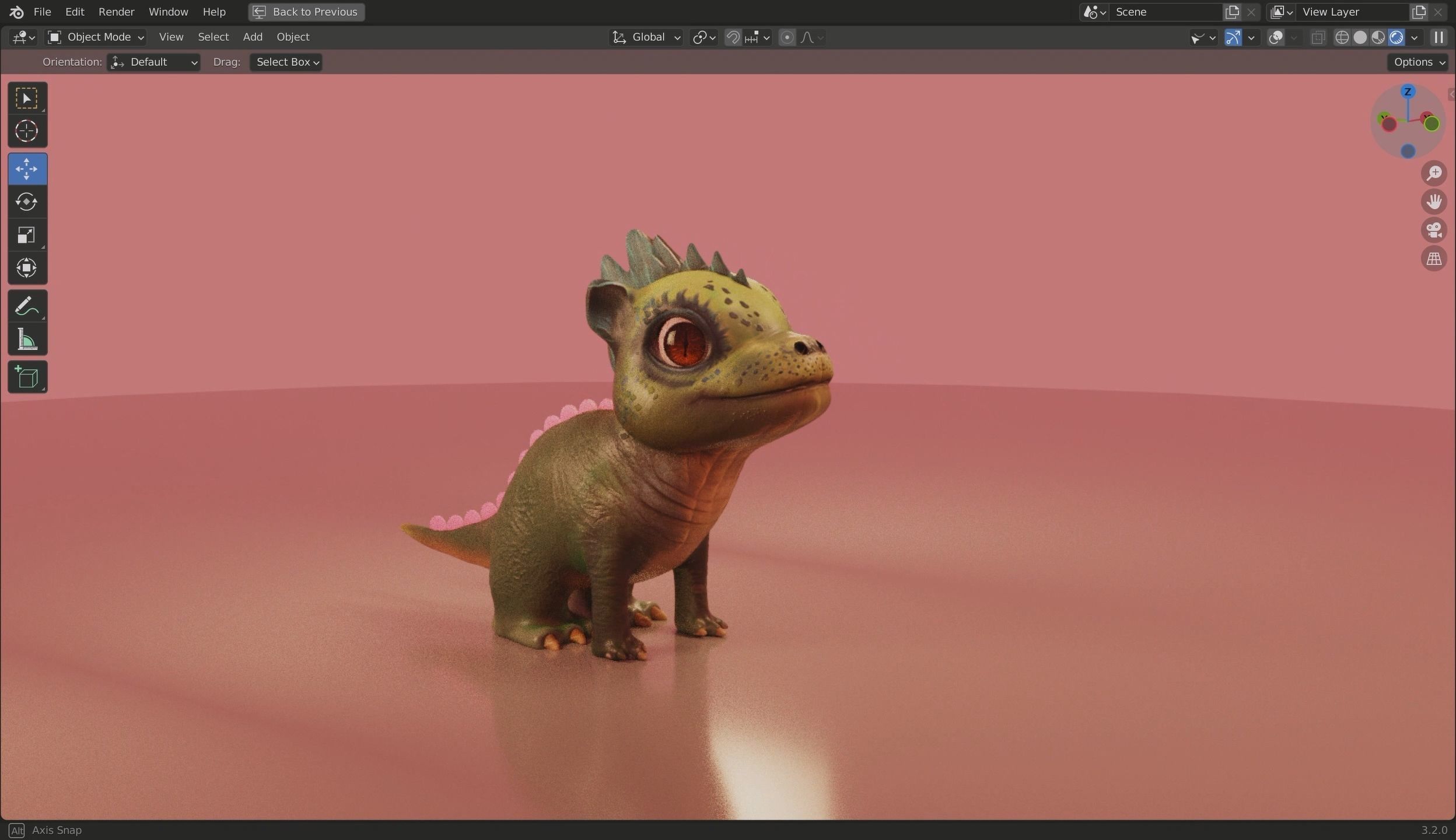 Baby Dragon 3D Model Low-poly 3D model_27